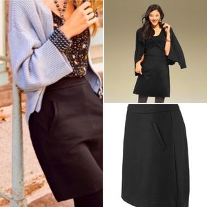 Cabi Agency skirt in black pointe’ knit.